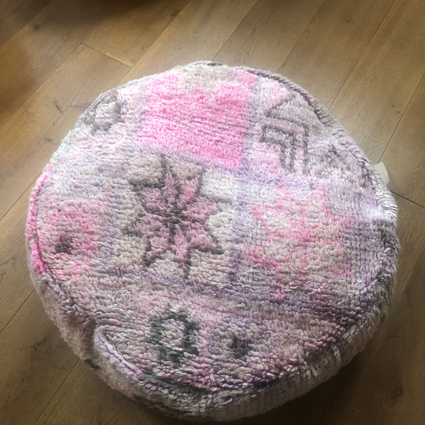 Vintage Pouf - rund -